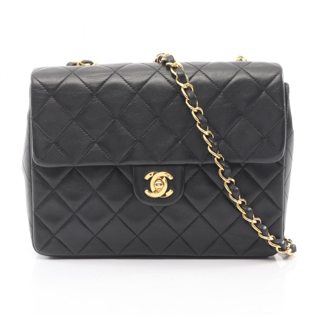 CHANEL Mini Matelasse 20 Shoulder Bag/Handbag in Lambskin Leather, Black (1 of 18)