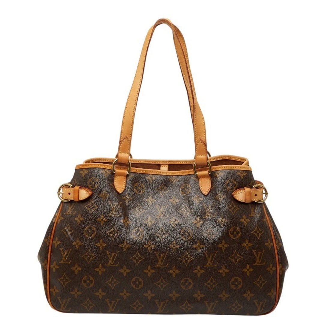 Louis Vuitton Monogram Batignolles Horizontal Shoulder Bag/Tote Bag/Handbag M51154 Brown Leather (1 of 11)