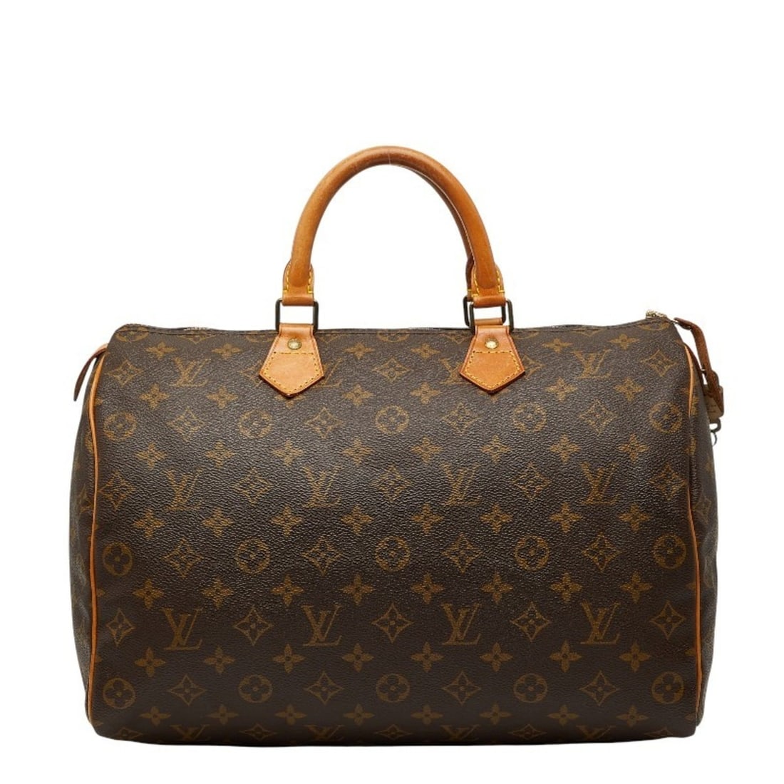 Louis Vuitton Monogram Speedy 35 Handbag/Boston Bag/Travel Bag M41524 Brown Leather Women's LOUIS (1 of 15)