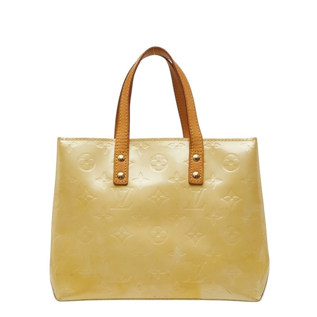 Louis Vuitton Monogram Vernis Reed PM Handbag M91144 Beige Patent Leather Women's LOUIS VUITTON: --- Catalog ---Category: SizeSize (HxWxD): 18cm x 22cm x 10cm / 7.08'' x 8.66'' x 3.93''Category: DesignType: HandbagColor: BeigeGender: WomenMaterial: Patent leather Category: GeneralBrand: Louis Vui