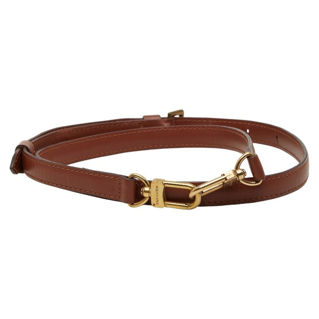 Louis Vuitton Shoulder Strap Brown Leather Women's LOUIS VUITTON (1 of 12)