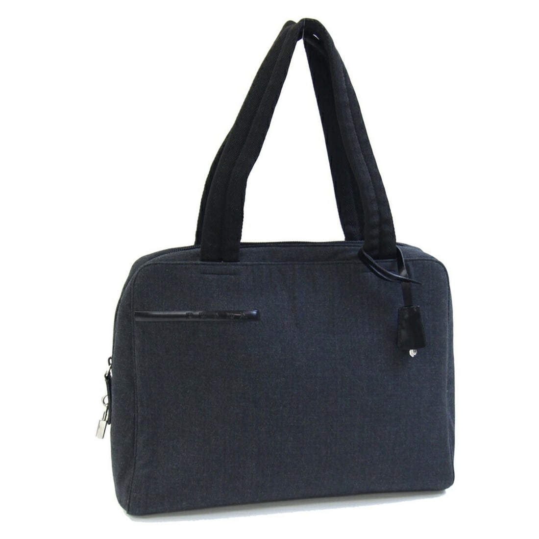 Pradasports Prada Handbag Sport B9337 Gray/Black Canvas Shoulder Bag for Women (1 of 9)