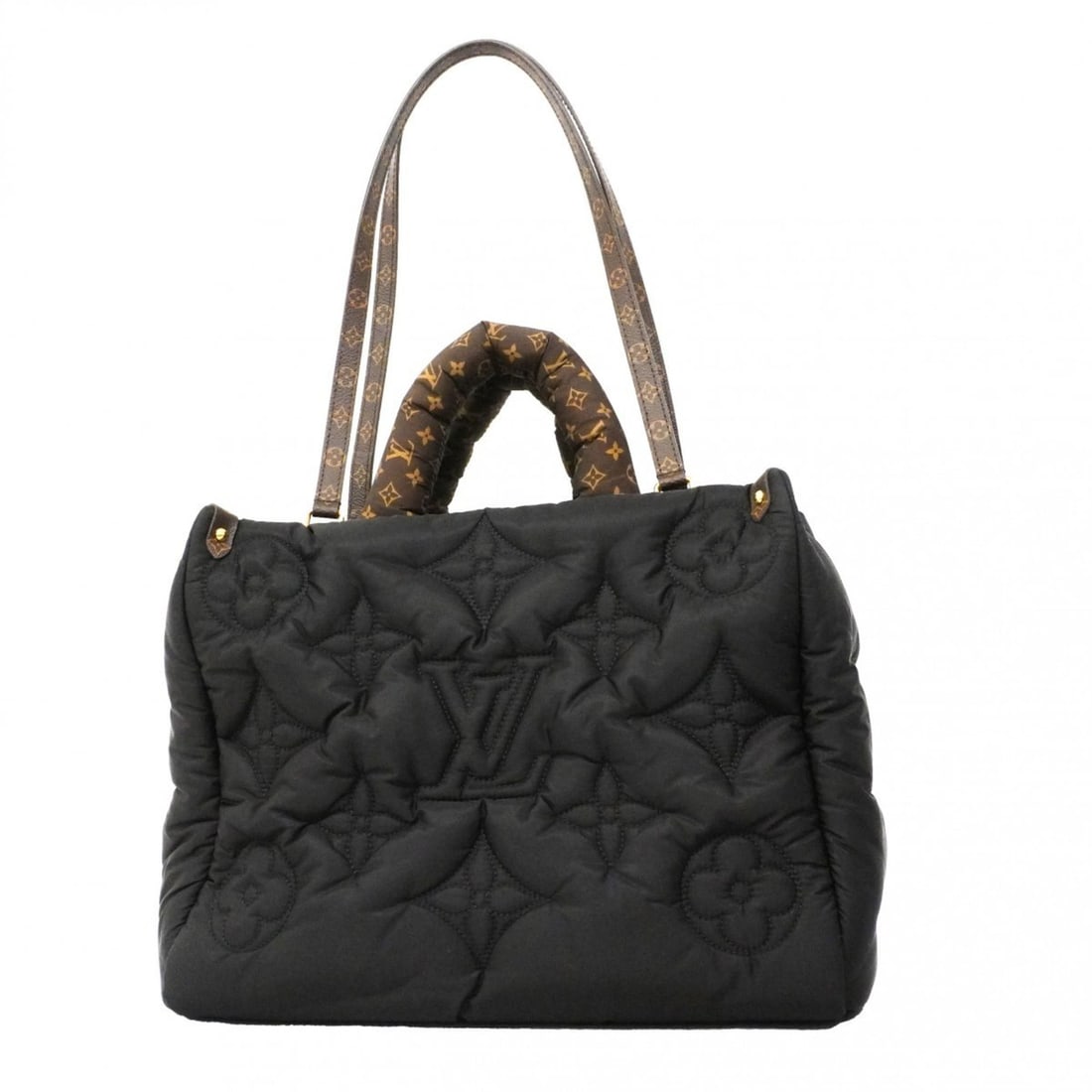 Louis Vuitton Tote Bag LV Pillow On the Go MM M21069 Black/Brown 2-Way for Women: --- Catalog ---Category: SizeSize (HxWxD): 28cm x 35cm x 16.5cm / 11.02'' x 13.77'' x 6.49''Category: DesignType: Tote bagColor: Black, BrownGender: WomenCategory: GeneralMPN: M21069Brand: Louis Vuitt