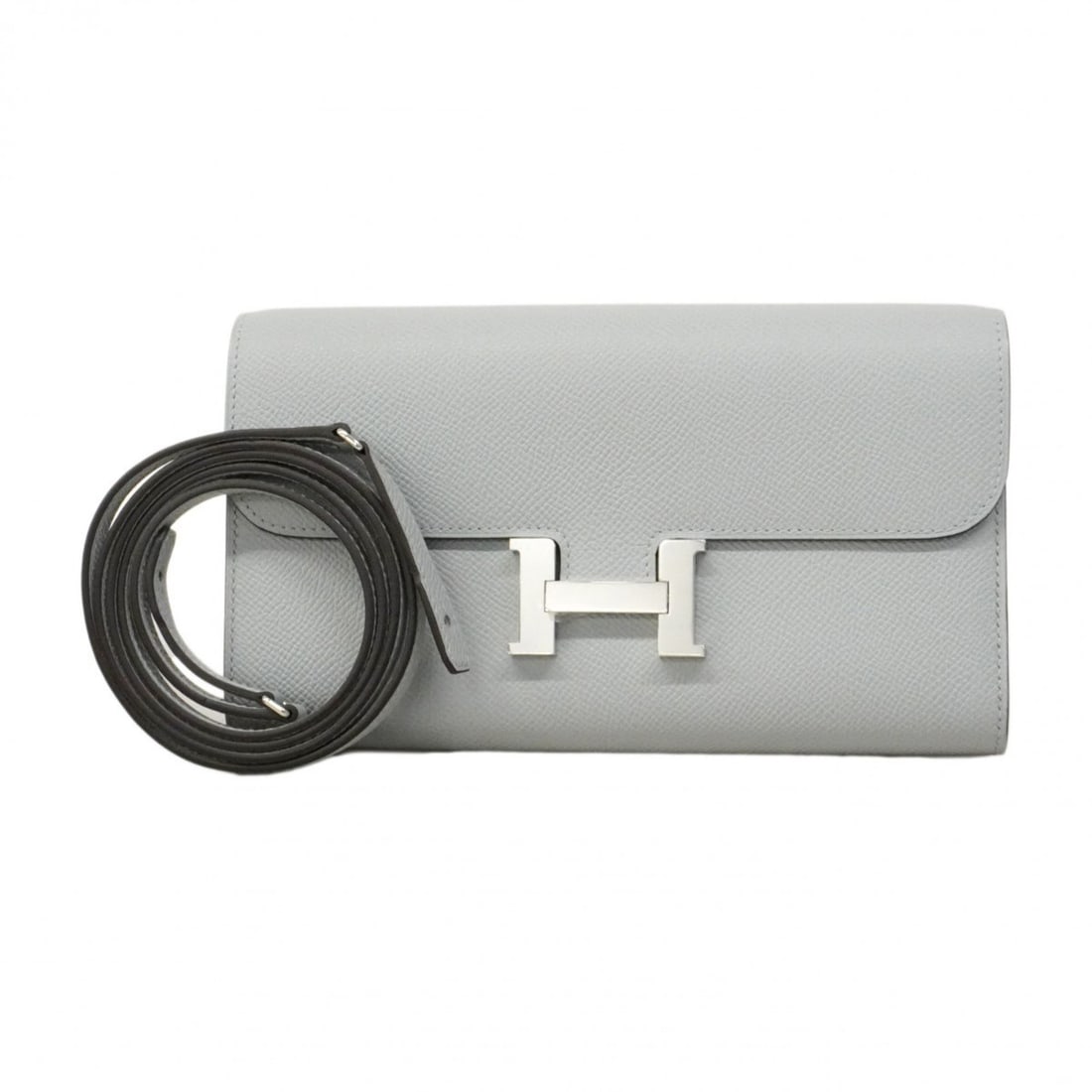 Hermes Hermès Constance To Go Shoulder Wallet, Epsom Leather, Green Pantan, K Stamp, Women's: --- Catalog ---Category: SizeSize (HxWxD): 13cm x 20.5cm x 3cm / 5.11'' x 8.07'' x 1.18''Category: DesignType: Chain/Shoulder walletGender: WomenMaterial: Epsom leather Category: GeneralBrand: Hermes-