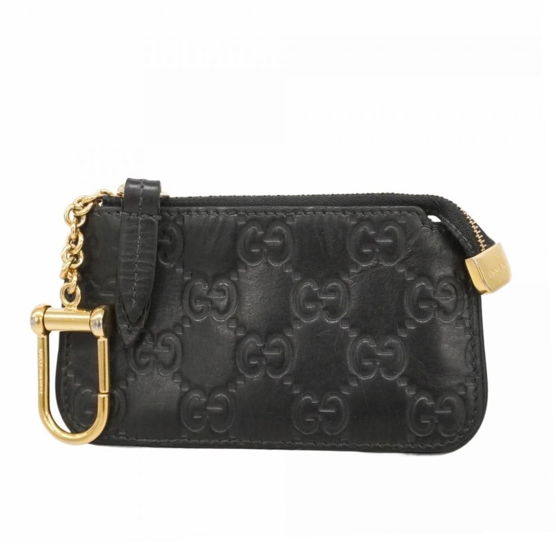 Gucci wallet/coin case Guccissima 447964 leather black men's women's (1 of 15)