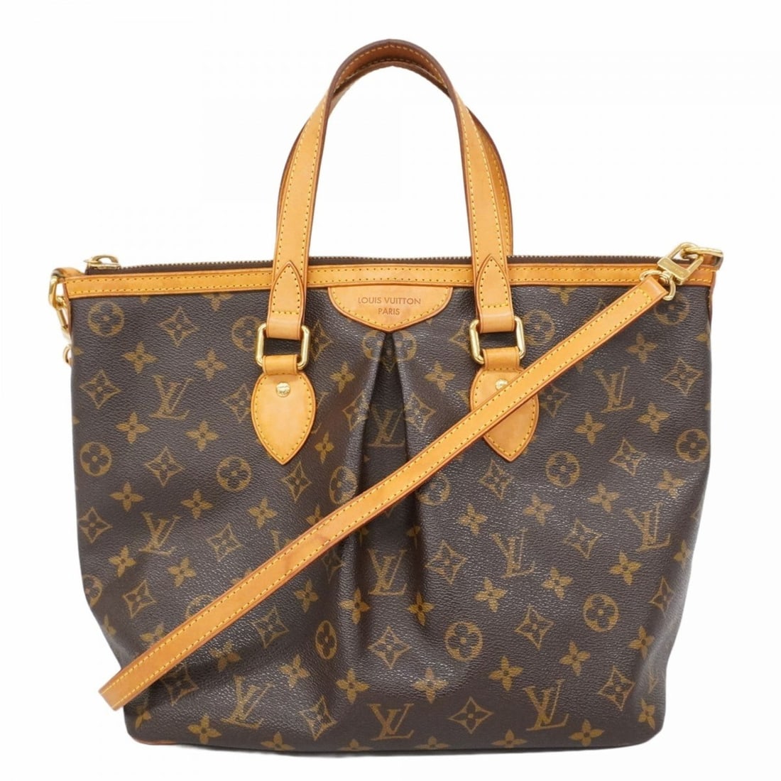 Louis Vuitton Monogram Palermo PM Handbag M40145 Brown 2-Way Bag for Women P2358419 (1 of 17)