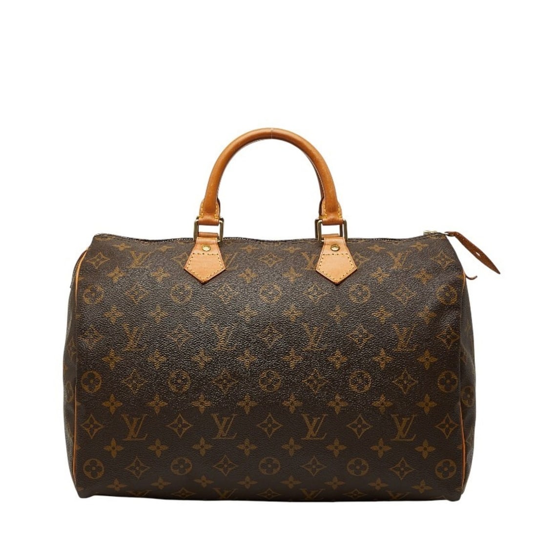 Louis Vuitton Monogram Speedy 35 Handbag/Boston Bag/Travel Bag M41524 Brown Leather Women's LOUIS (1 of 16)