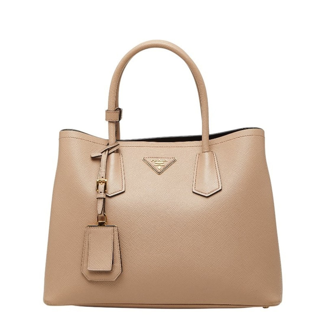 Prada Double Medium Handbag/Tote Bag 1BG775 in Beige Saffiano Leather for Women: --- Catalog ---Category: SizeSize (HxWxD): 25cm x 33.5cm x 13.5cm / 9.84'' x 13.18'' x 5.31''Category: DesignType: Handbag, Tote bagColor: BeigeGender: WomenMaterial: Leather Category: GeneralMPN: 1BG