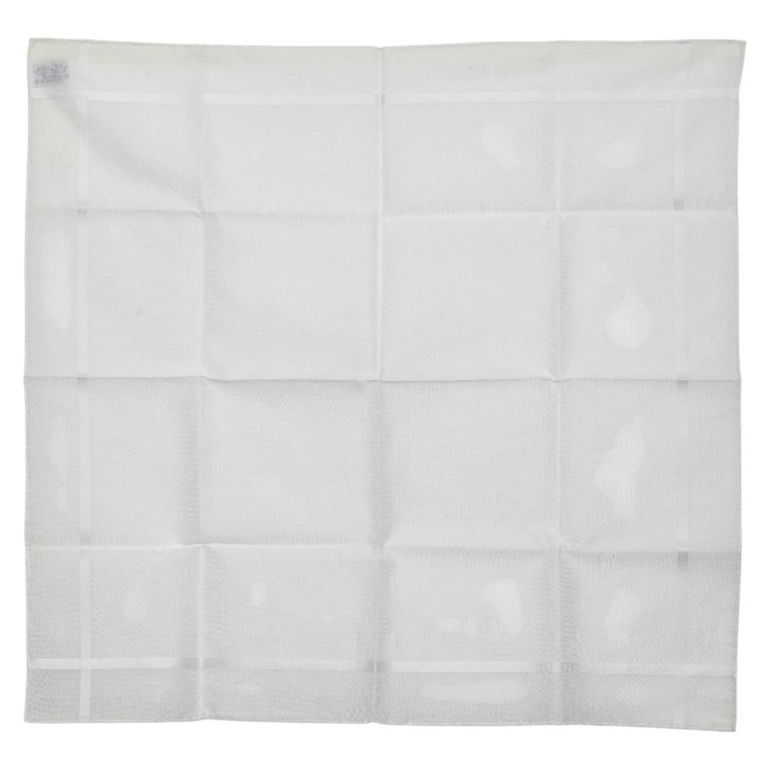 Hermes Jacquard H Handkerchief, White Cotton, Women's, HERMES (1 of 15)