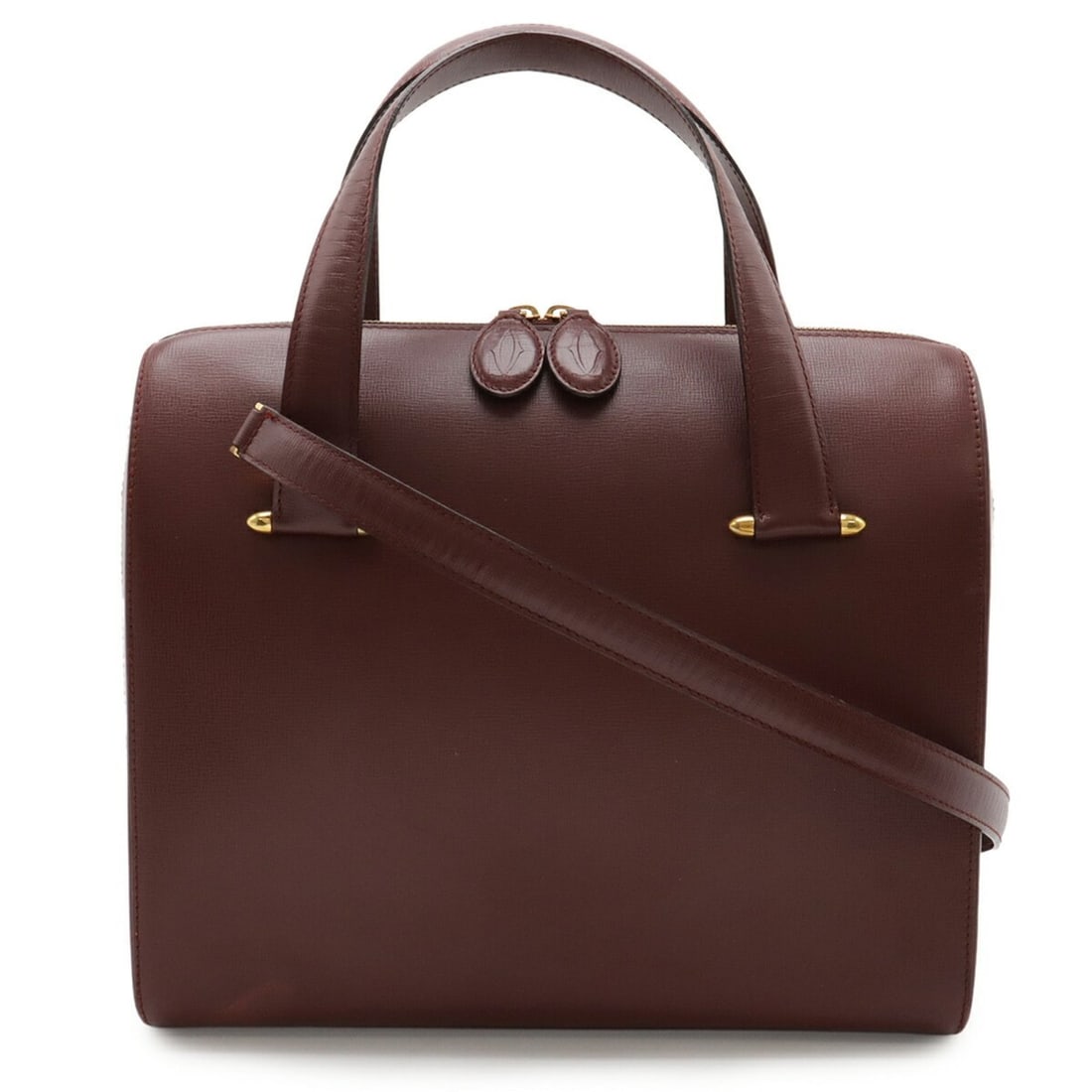 Cartier Must Line Tote Bag, Handbag, Shoulder Leather, Bordeaux (1 of 12)