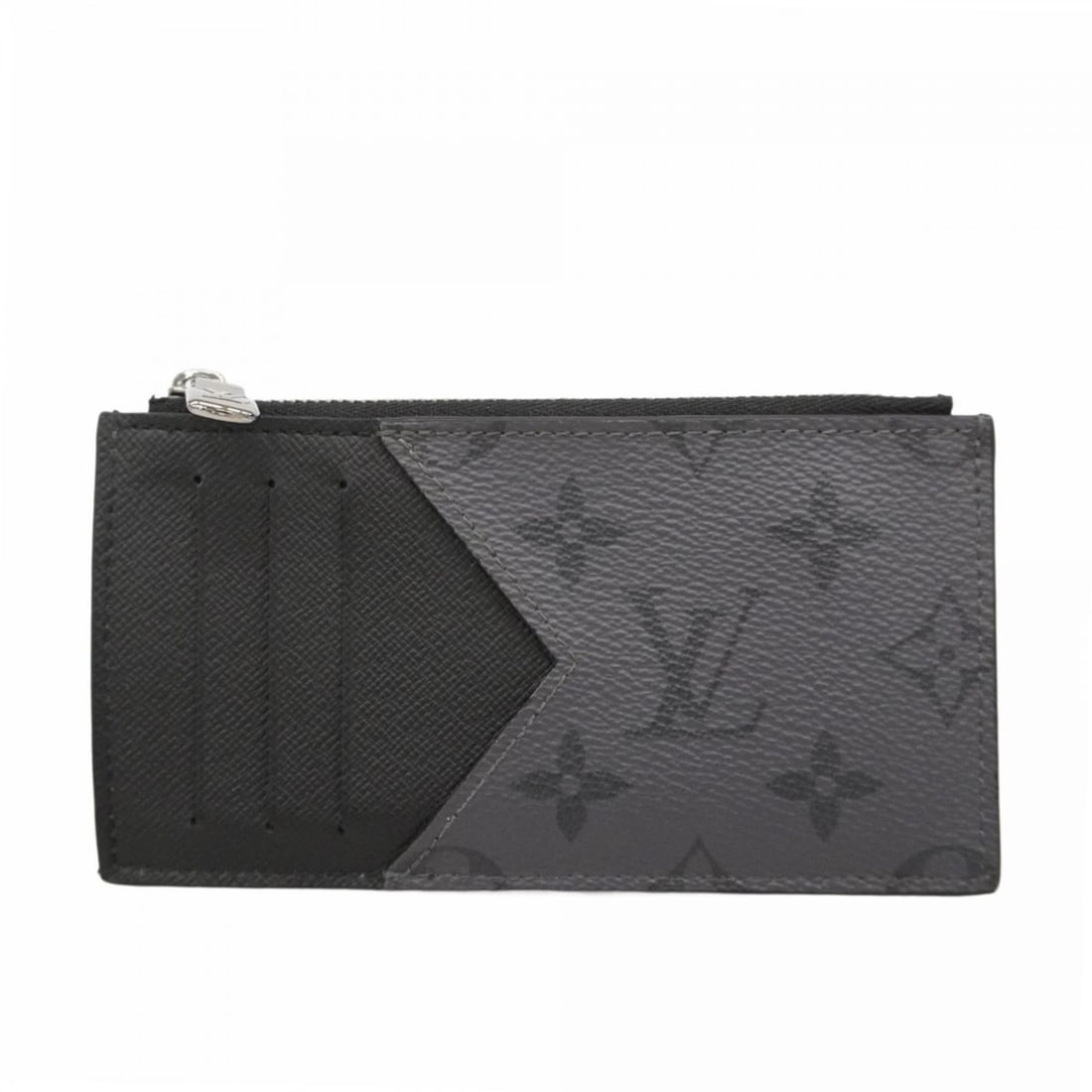 Louis Vuitton Monogram Eclipse Reverse Coin and Card Holder M69533 Black Men's Wallet/Coin Case (1 of 10)