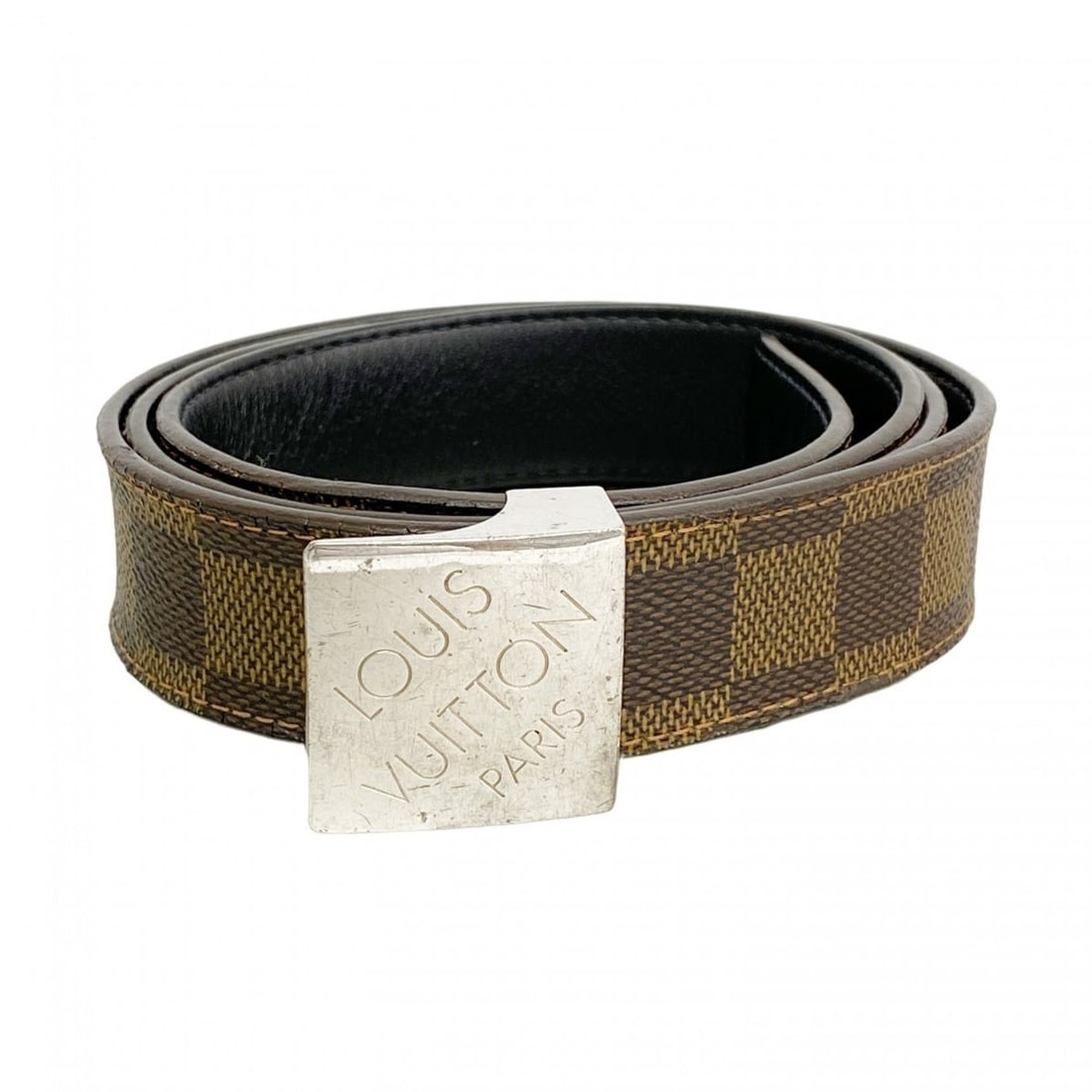 Louis Vuitton Damier Santur Carré Belt M6881 Ebene Men's: --- Catalog ---Category: SizeLength: 95.5cm - 105.5cm / 37.59'' - 41.53''Category: DesignType: Standard beltColor: EbeneGender: MenCategory: GeneralMPN: M6881Brand: Louis Vuitton--- Item List ---Secti