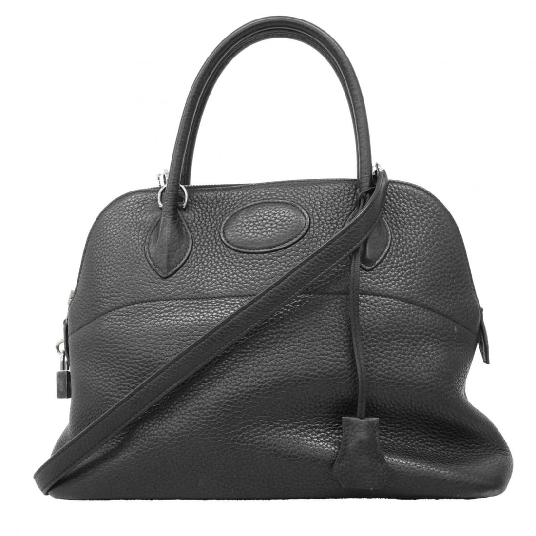 Hermes Hermès Bolide 31 Handbag in Taurillon Clemence Leather, Black, with R Stamp, 2-Way Bag for (1 of 16)