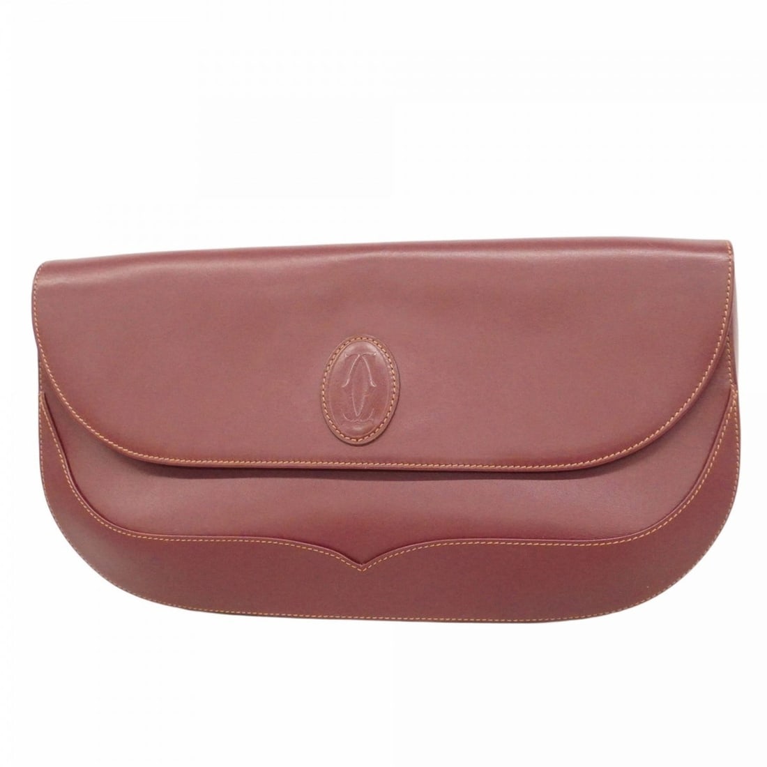 Cartier Must Clutch Bag, Leather, Bordeaux, Men's (1 of 15)