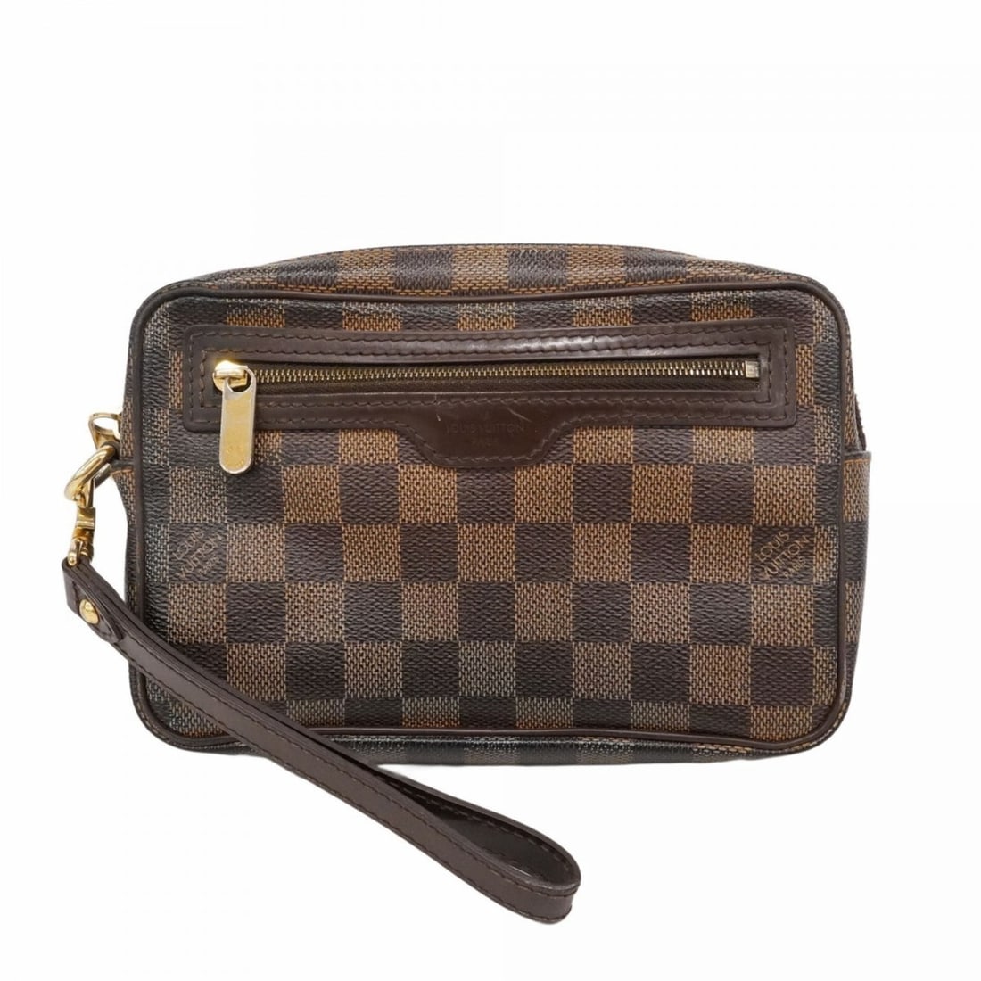 Louis Vuitton Damier Pochette Bien Macao Clutch Bag N61739 Ebene Men's (1 of 18)