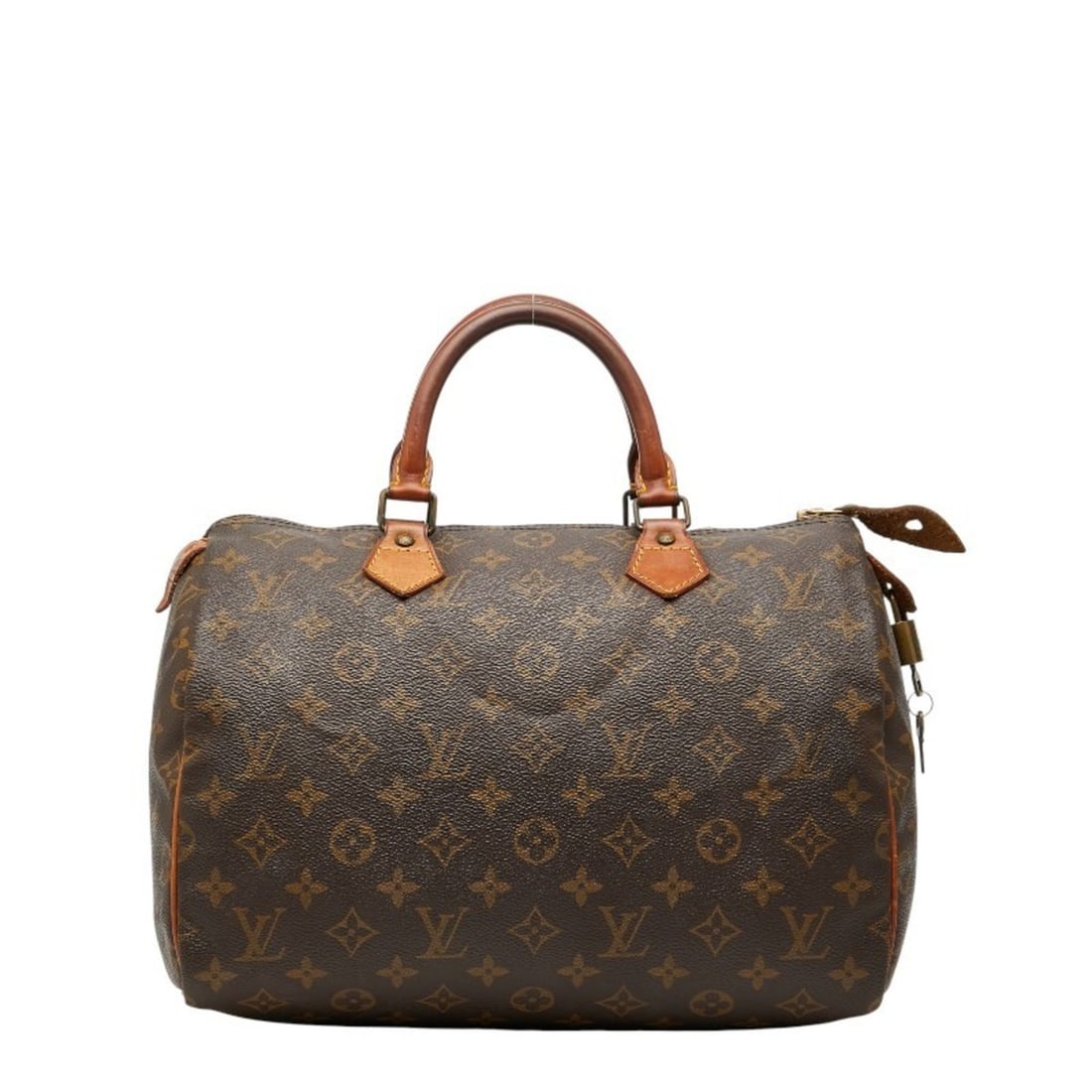 Louis Vuitton Monogram Speedy 30 Handbag/Travel Bag Boston M41526 Brown Leather Women's LOUIS (1 of 17)