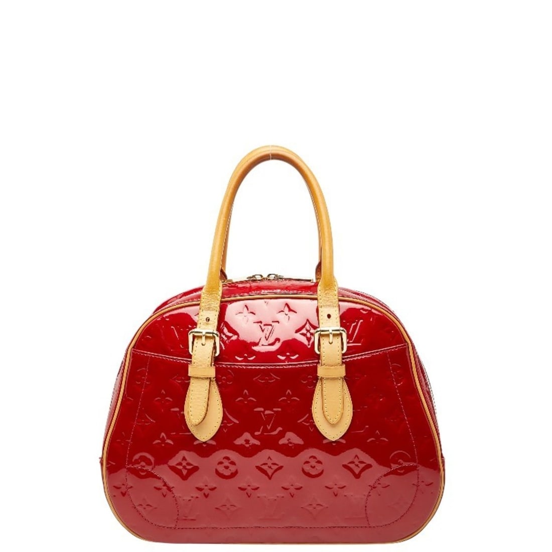 Louis Vuitton Monogram Vernis Summit Drive Handbag M93513 Pomme d'Amour Red Patent Leather Women's (1 of 12)