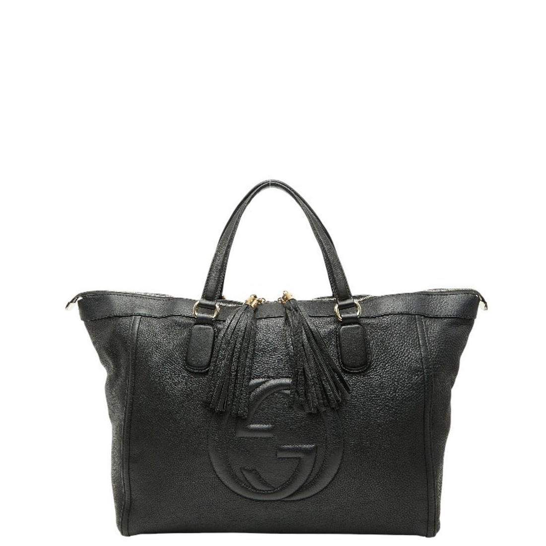 Gucci Soho Tassel Tote Bag 282306 Black Leather Women's GUCCI (1 of 14)