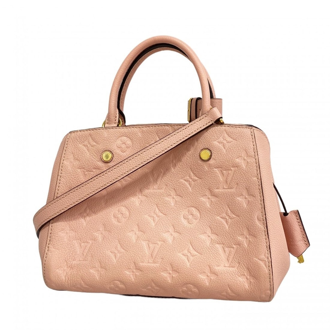 Louis Vuitton Monogram Empreinte Montaigne BB Handbag M44123 Rose Poodle 2-Way Bag for Women (1 of 13)