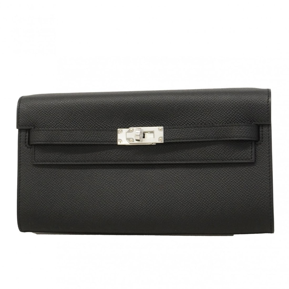 Hermes Hermès Kelly To Go Long Wallet, Epsom Leather, Black, K Stamp, Men's and Women's (1 of 18)