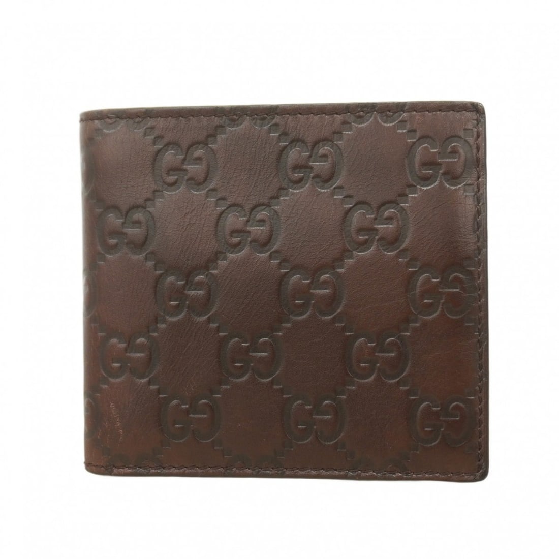 Gucci wallet Guccissima 146223 leather brown men's (1 of 12)