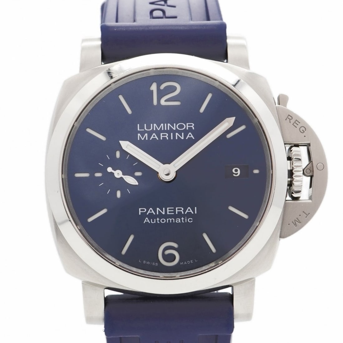 Officine Panerai Luminor Marina PAM01393 Navy Dial Men's Watch: --- Catalog ---Category: SizeWrist Size: 20.5cm / 8.07''Case Diameter: 41.5mm / 1.63''Category: DesignType: WristwatchGender: MenColor (Dial): NavyMaterial (Band): RubberCategory: GeneralMPN: PAM01393