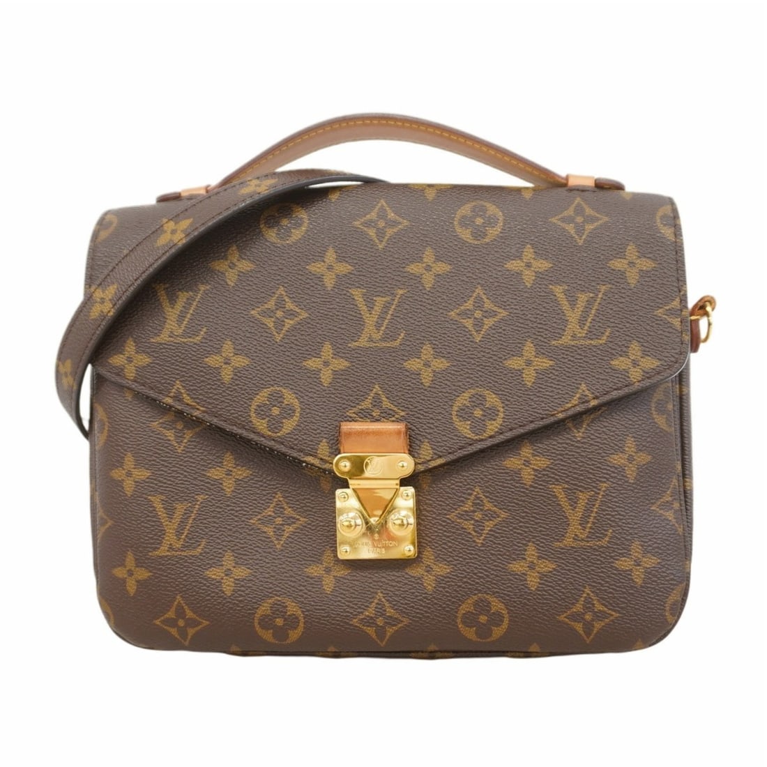 Louis Vuitton Monogram Pochette Metis MM M44875 Handbag, Brown, 2-Way Bag, Women's, P2339757 (1 of 11)