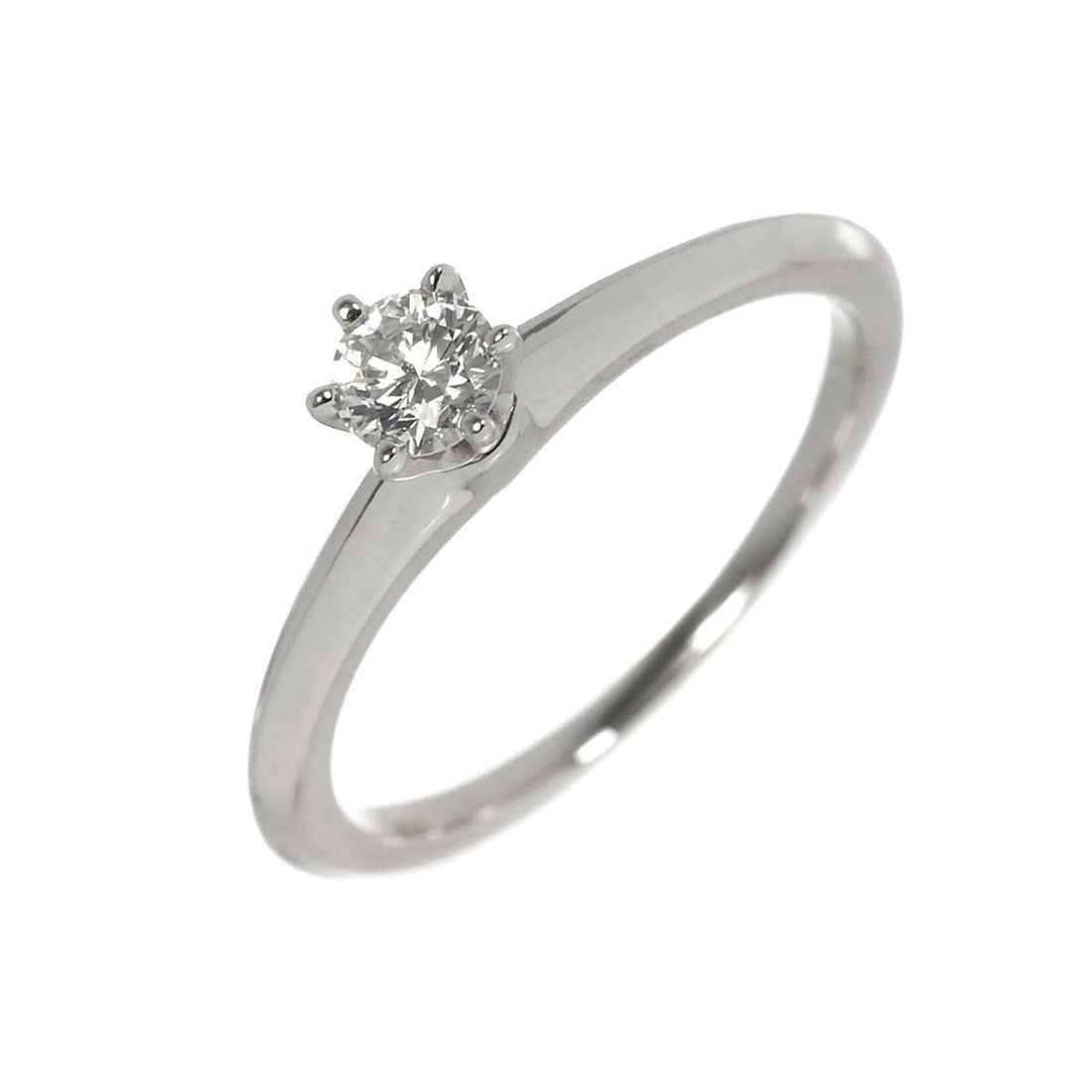 Tiffany & Co. Solitaire Diamond 0.18ct E VVS2 3EX Ring in Platinum (1 of 16)