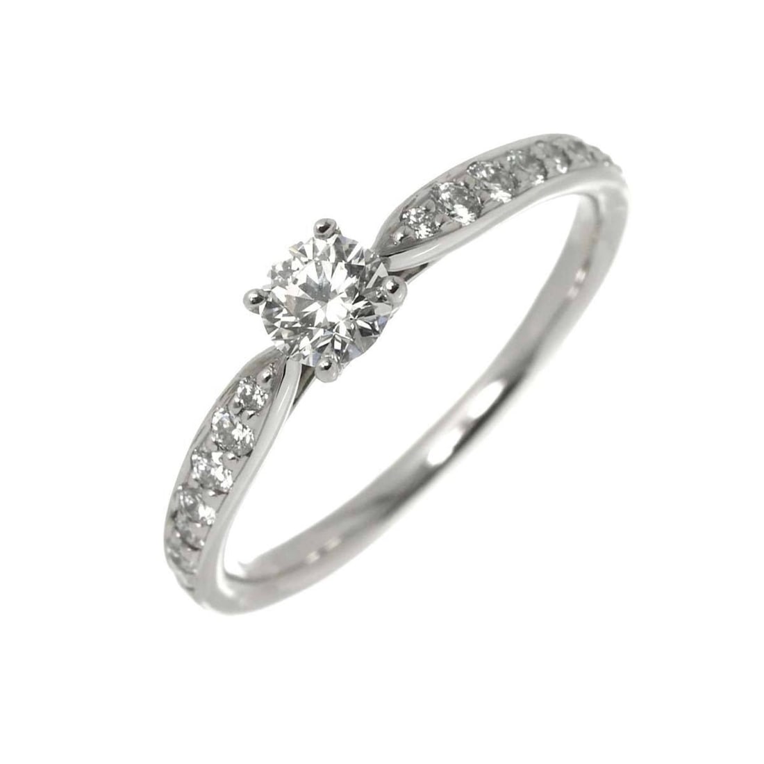 Tiffany & Co. Harmony Diamond Ring, 0.26ct Diamond, Platinum: --- Catalog ---Category: SizeJP Size: 10.5US Size: 5.5Category: DesignType: Band ringGender: WomenMaterial: Platinum 950Category: GeneralBrand: Tiffany--- Item List ---Section: ConditionRanking: Rank