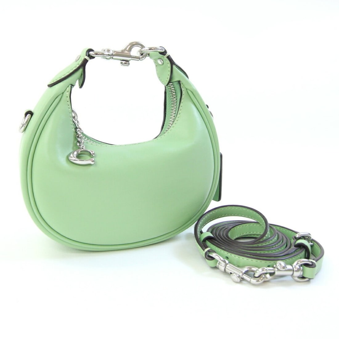 Coach Johnny CR508 shoulder bag in light green leather. (1 of 9)