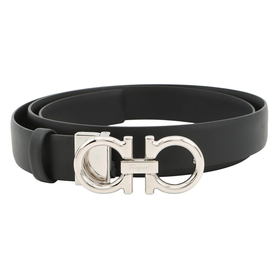 Salvatore Ferragamo Gancini Leather Belt, Men's Size 100, Black: --- Catalog ---Category: SizeLength: 95cm - 105cm / 37.4'' - 41.33''Category: DesignType: Standard beltColor: BlackGender: MenMaterial (Strap): Leather Category: GeneralBrand: Salvatore FerragamoCount