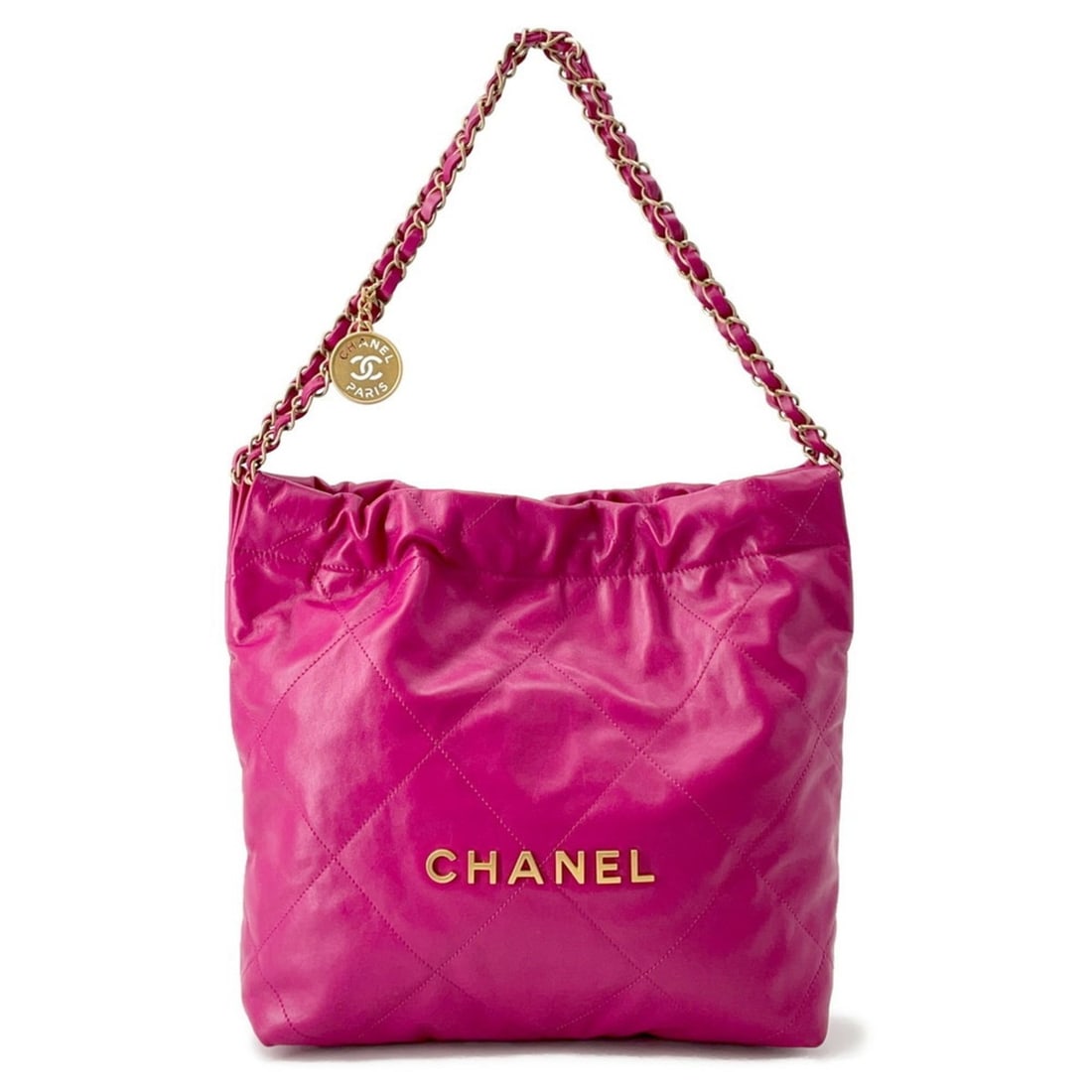 CHANEL Handbag 22 Matelasse Small Shiny Calfskin Leather AS3260 (1 of 15)