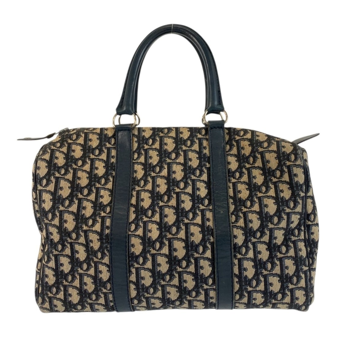 Christian Dior Vintage Trotter Bag in Navy with Silver Hardware, Canvas/Leather, Women's Boston (1 of 11)