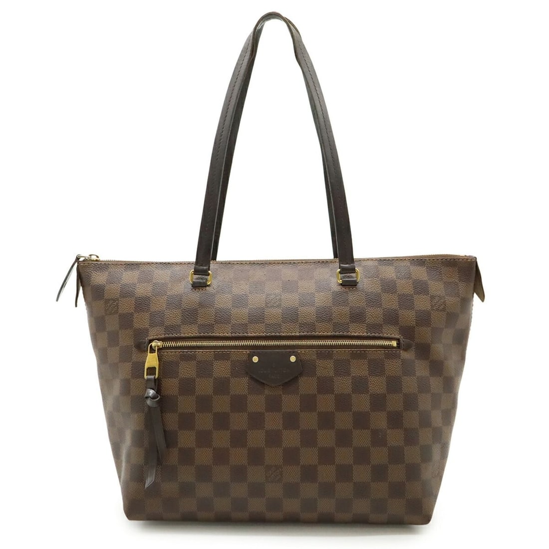 LOUIS VUITTON Damier Iena MM Tote Bag Shoulder N41013: --- Catalog ---Category: SizeWeight: 600g / 1.32lb.Size (HxWxD): 26cm x 41cm x 18cm / 10.23'' x 16.14'' x 7.08''Category: DesignType: Shoulder bag, Tote bagColor: BrownMaterial: PVC Category: