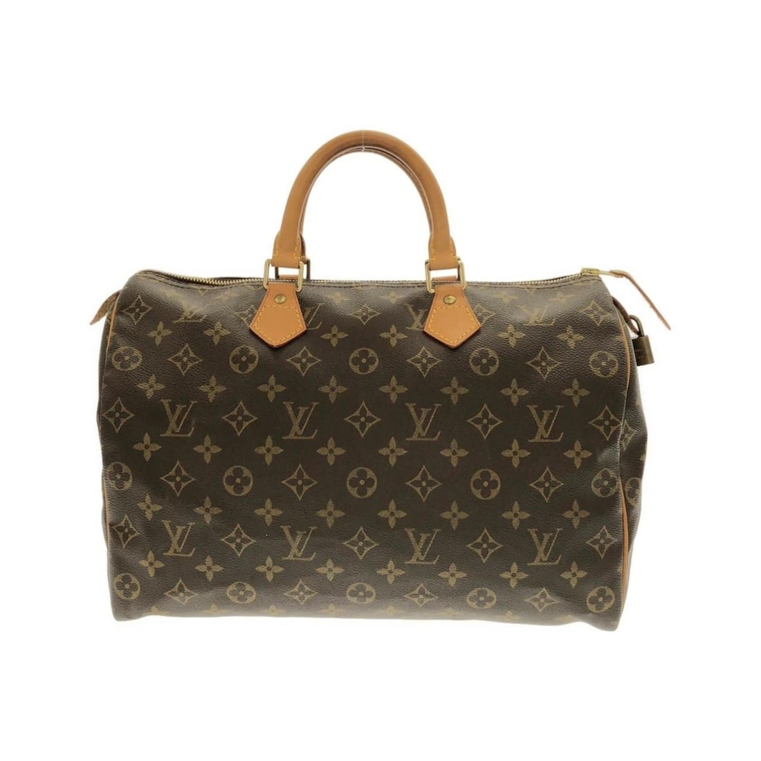 Louis Vuitton Monogram Speedy 35cm Boston Bag M41524: --- Catalog ---Category: SizeSize (HxWxD): 22cm x 35cm x 18cm / 8.66'' x 13.77'' x 7.08''Category: DesignType: Boston bagColor: MarronGender: WomenMaterial: Coated canvas Hardware Color: