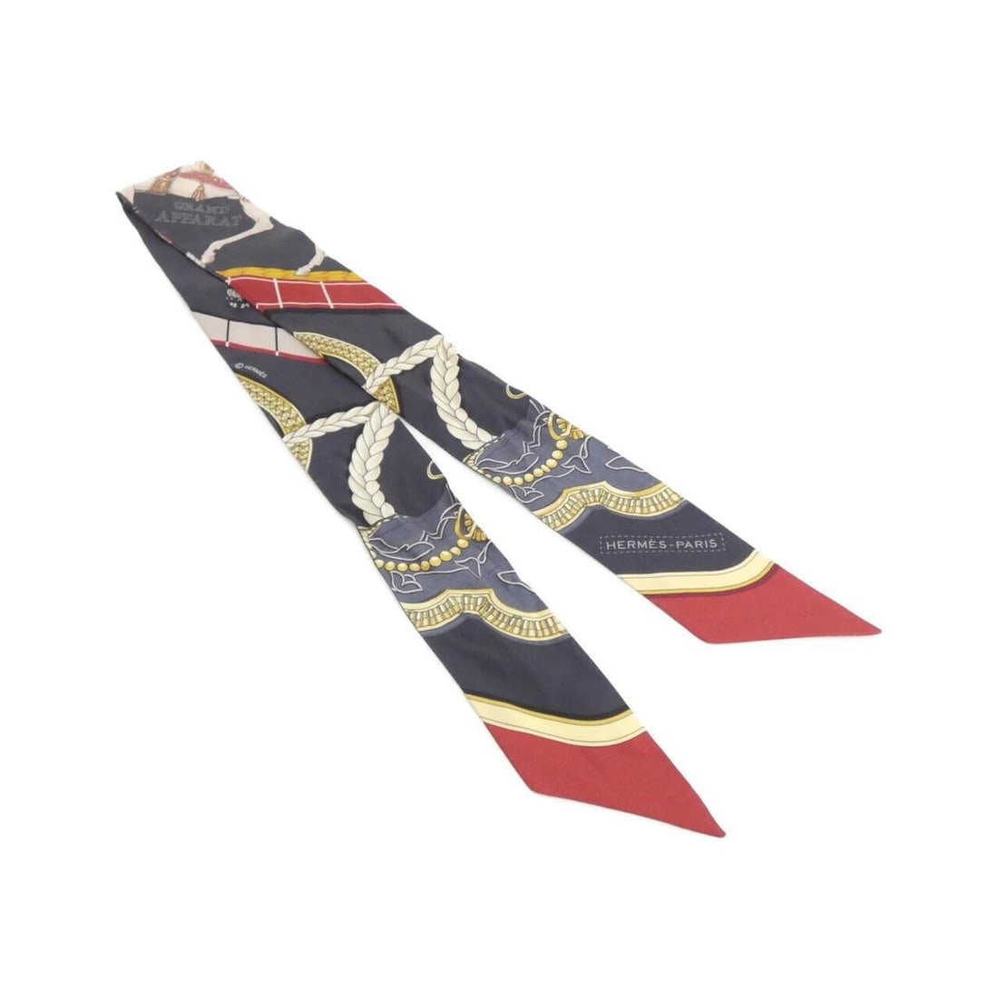 Hermes Hermès Grand Apparel Twilly 061364S Scarf Muffler (1 of 13)