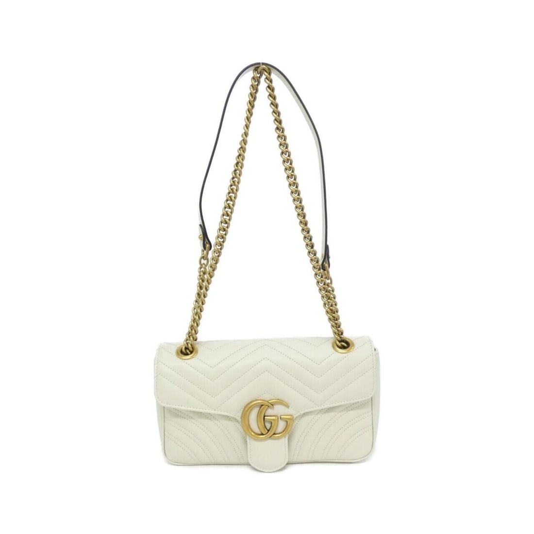 Gucci GG MARMONT 443497 DTDID Shoulder Bag: --- Catalog ---Category: SizeSize (HxWxD): 16cm x 25cm x 7cm / 6.29'' x 9.84'' x 2.75''Category: DesignType: Shoulder bagColor: Off-whiteGender: WomenMaterial: Leather Hardware Color: GoldCategory: