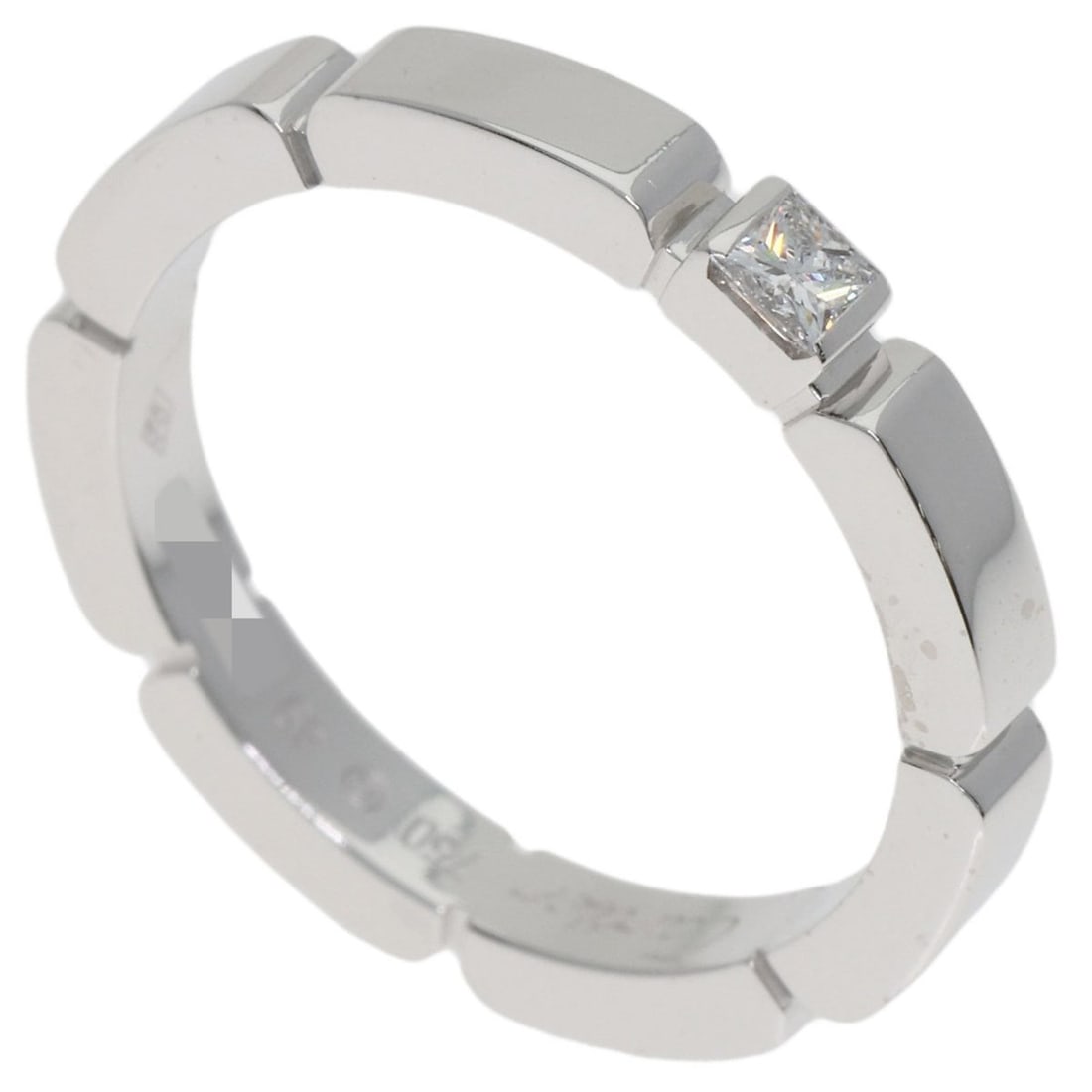 Cartier Maillon Panthère Diamond #49 Ring in 18K White Gold for Women: --- Catalog ---Category: SizeWidth: 2.5mm / 0.1''Weight: 4g / 0.14oz.JP Size: 9US Size: 5Category: DesignType: Band ringStone: DiamondGender: WomenMaterial: White gold (18K)Category: GeneralBrand: Car