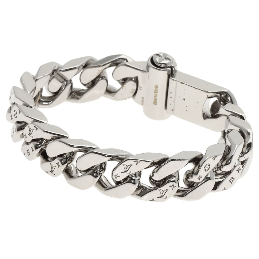 Louis Vuitton LV Chain Links M M68273 Bracelet, Metal, Men's, LOUIS VUITTON: --- Catalog ---Category: SizeWidth: 1.28cm / 0.5''Length: 17cm / 6.69''Weight: 85g / 2.99oz.Category: DesignType: Charm braceletGender: MenCategory: GeneralBrand: Louis Vuitton--- Item List ---Section