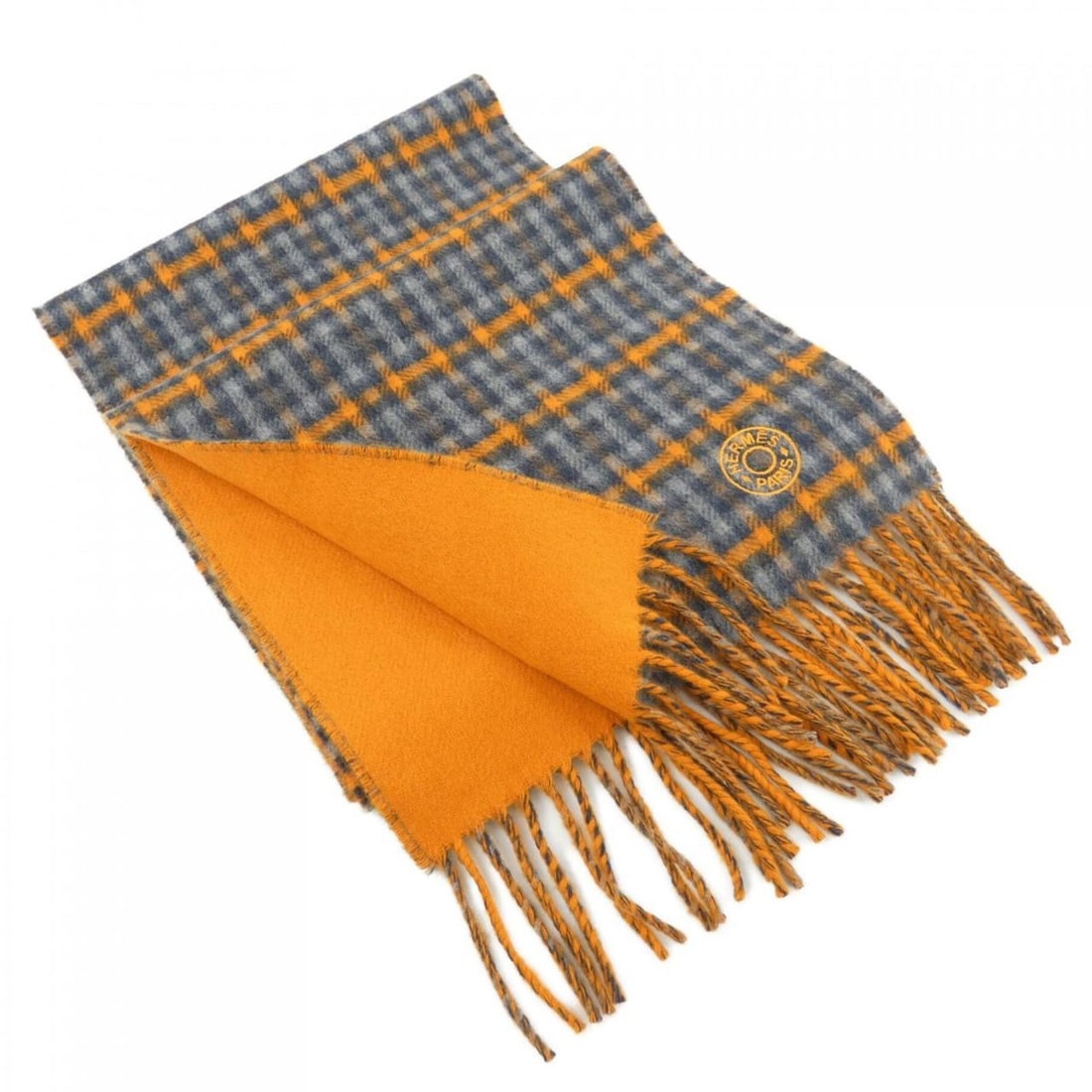 Hermes Hermès H Ecosse Recto Verso H393832T Scarf (1 of 10)