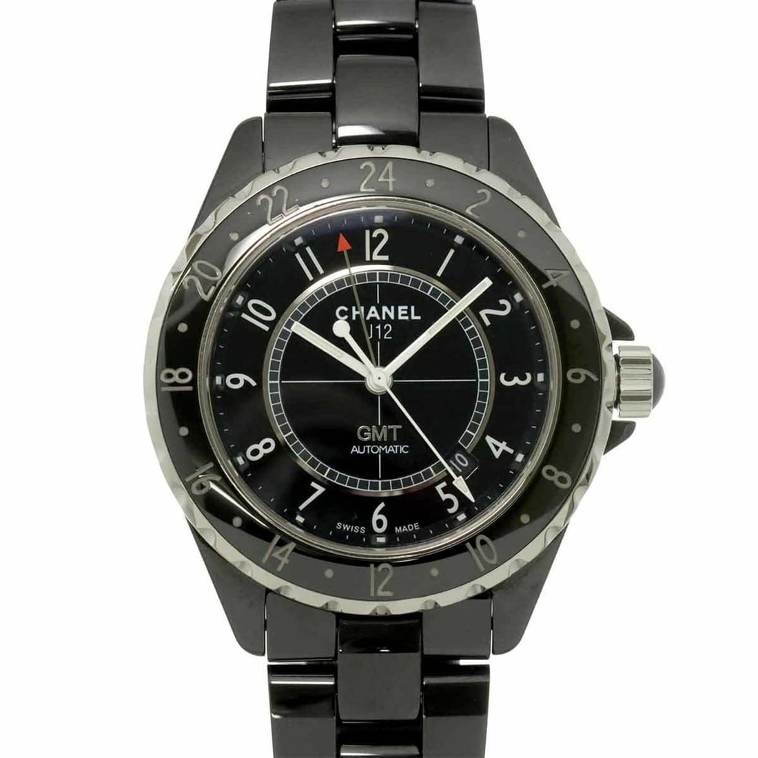 Chanel J12 GMT 41mm H2012 Men's Watch with Date Display, Black Ceramic, Automatic Movement (1 of 11)
