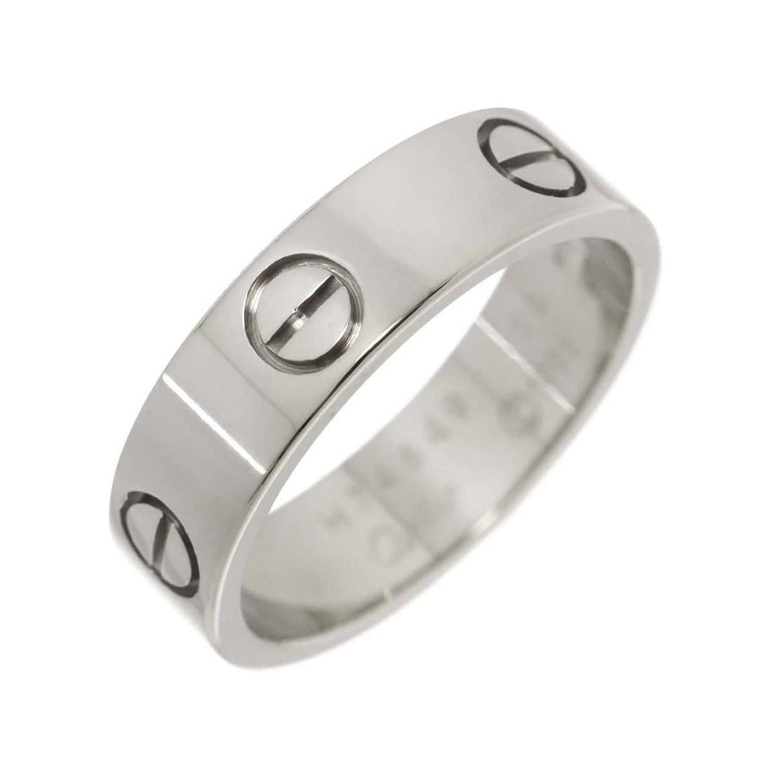 Cartier Love Classic #56 Ring in 18K White Gold (750): --- Catalog ---Category: SizeUS Size: 8Brand Size: 56Category: DesignType: Band ringGender: WomenMaterial: White gold (18K)Category: GeneralBrand: Cartier--- Item List ---Section: ConditionRanking: Ra