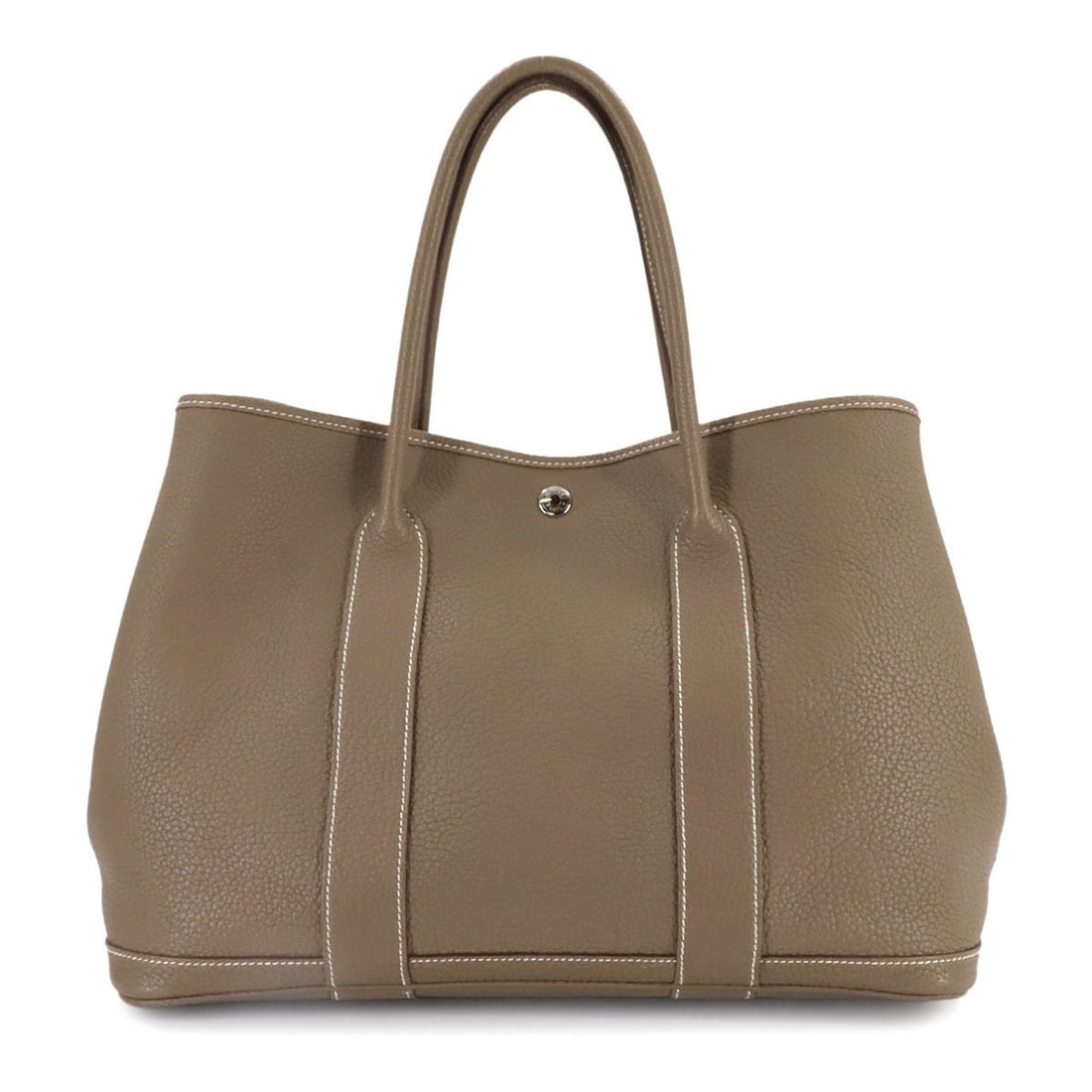 Hermes Hermès Garden Party 36 PM Tote Handbag in Negonda Etoupe with Silver Hardware and R Stamp (1 of 11)