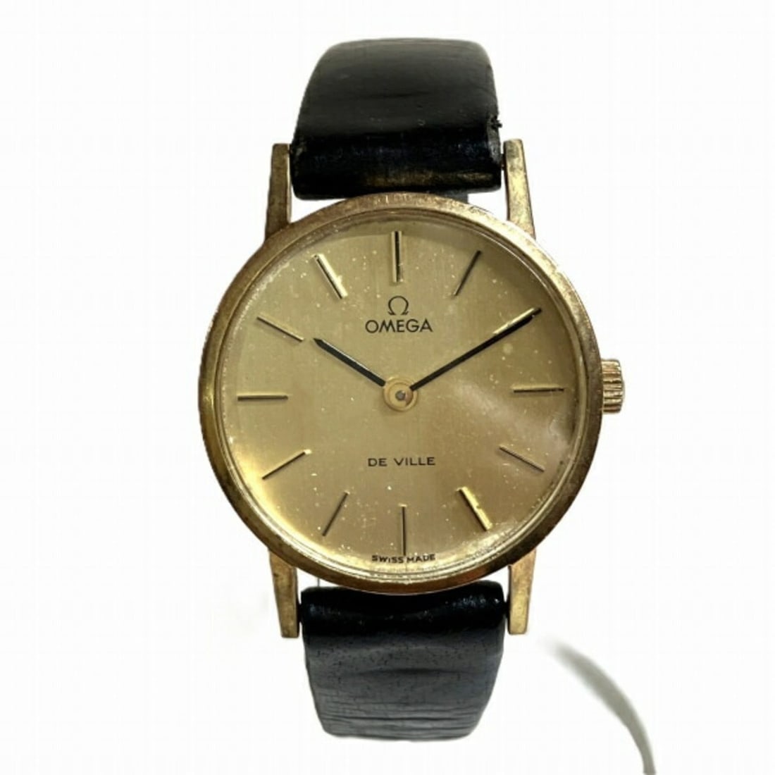 Omega De Ville manual winding watch for women: --- Catalog ---Category: SizeWrist Size: 13cm - 15cm / 5.11'' - 5.9''Case Diameter: 24mm / 0.94''Category: DesignType: WristwatchGender: WomenColor (Dial): GoldMaterial (Case): Stainless steelCategory