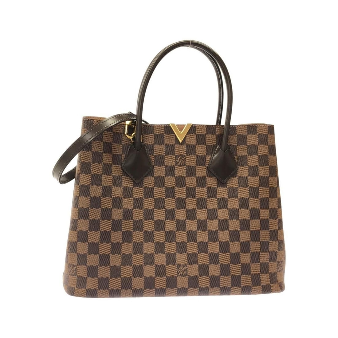Louis Vuitton Damier Kensington N41435 Handbag: --- Catalog ---Category: SizeSize (HxWxD): 26cm x 34cm x 14.5cm / 10.23'' x 13.38'' x 5.7''Category: DesignType: HandbagColor: Damier Canvas, EbeneGender: WomenMaterial: Coated canvas Category: