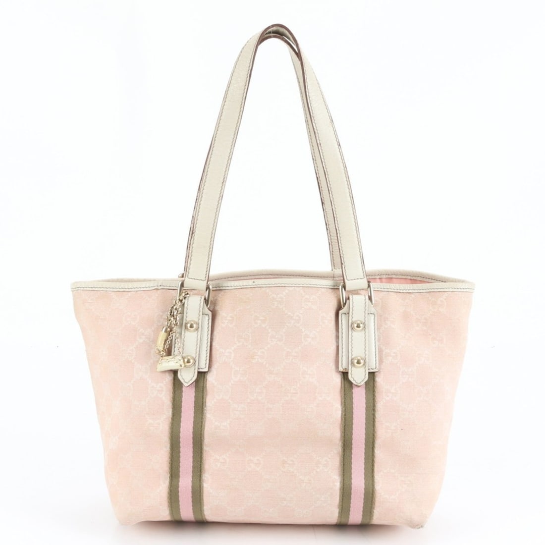 Gucci GG Canvas Sherry Line 137396 Leather Tote Bag Shoulder Handbag Pink Women's: --- Catalog ---Category: SizeSize (HxWxD): 23cm x 27cm x 15cm / 9.05'' x 10.62'' x 5.9''Category: DesignType: Shoulder bag, Tote bagColor: PinkGender: WomenMaterial: Leather , Canvas Category: