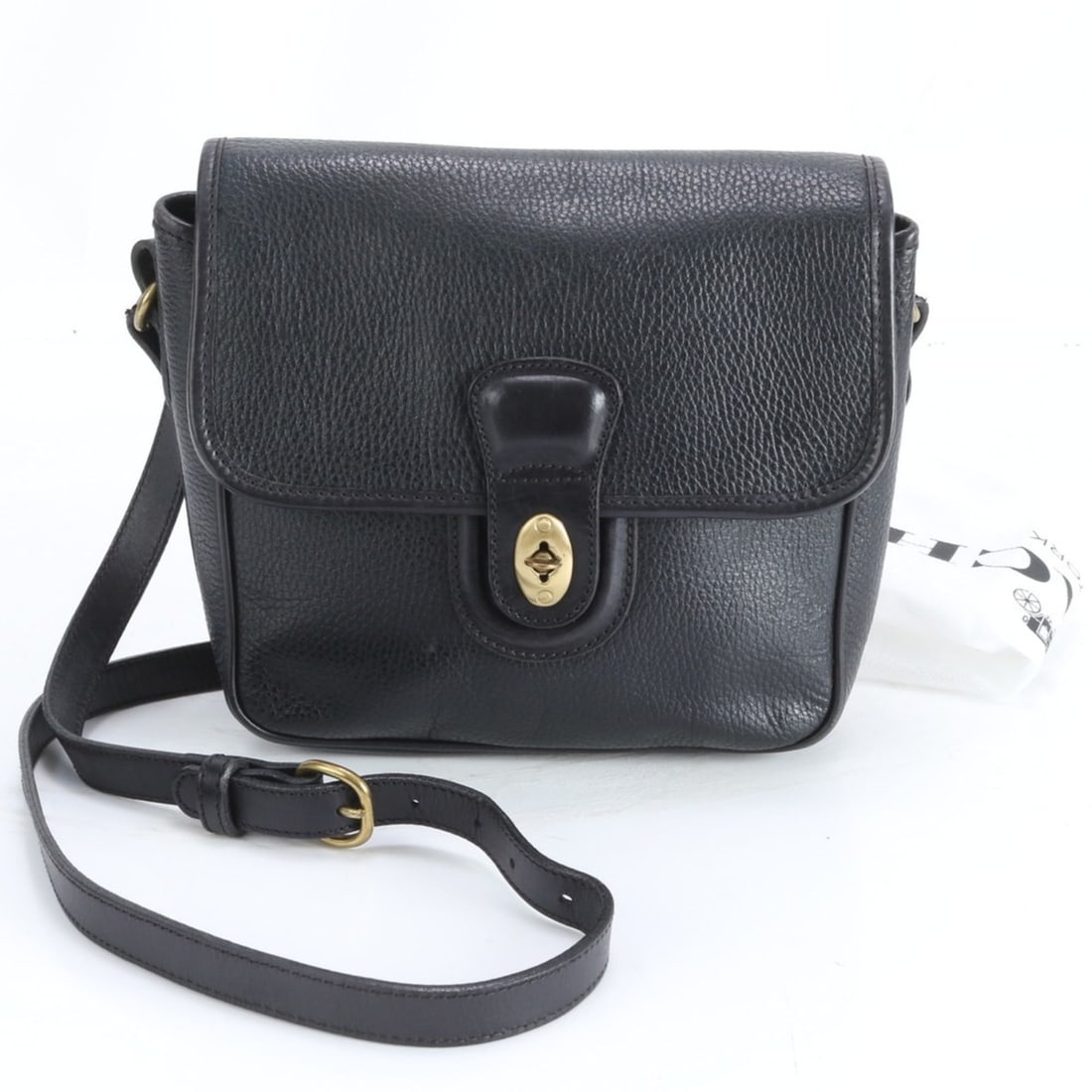 Coach Turnlock Leather Crossbody Shoulder Bag in Black for Women (1 of 13)