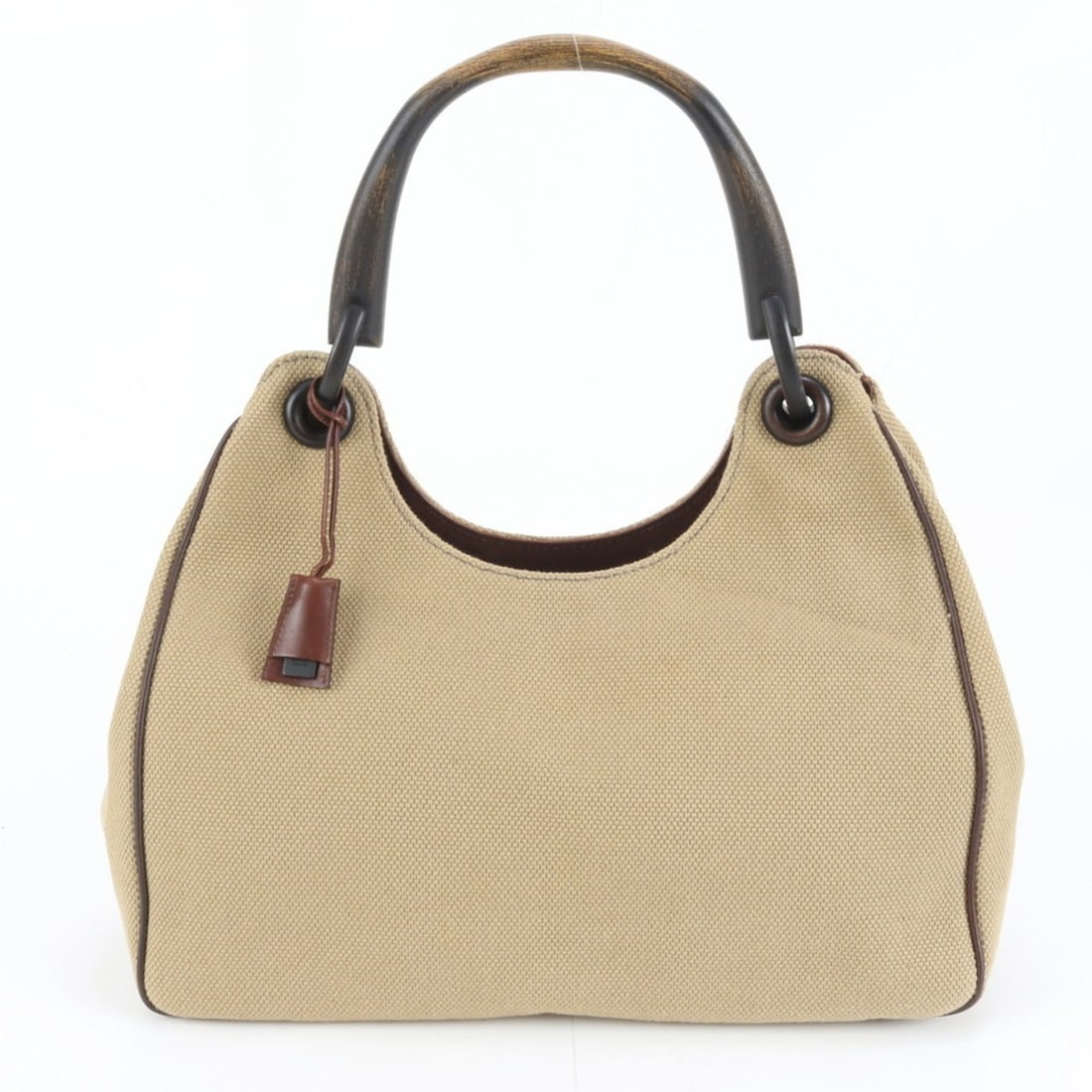 Gucci Wood Handle 106494 Leather Canvas Shoulder Bag Handbag Brown Women's: --- Catalog ---Category: SizeSize (HxWxD): 28cm x 34cm x 14cm / 11.02'' x 13.38'' x 5.51''Handle Length: 40cm / 15.74''Category: DesignType: Shoulder bagColor: BeigeGender: WomenClosure: