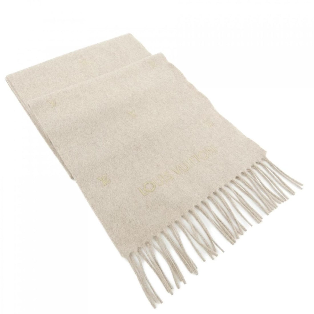 Louis Vuitton LV Blason M92742 Scarf: --- Catalog ---Category: SizeSize (LxW): 1.8m x 28.5cm / 70.86'' x 11.22''Category: DesignType: StoleColor: BeigeGender: MenMaterial: Cashmere Category: GeneralMPN: M92742Brand: Louis Vuitton--- Item