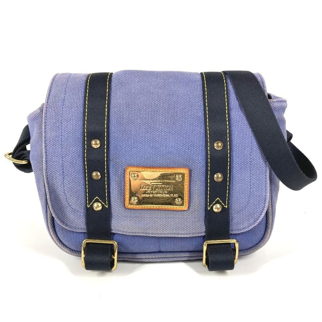 LOUIS VUITTON M40081 Antigua Bezas PM Shoulder Tote Bag, Canvas, Blue, for Men and Women: --- Catalog ---Category: SizeSize (HxWxD): 19.5cm x 27.5cm x 8.5cm / 7.67'' x 10.82'' x 3.34''Category: DesignType: Shoulder bag, Tote bagColor: BlueGender: Men,WomenMaterial: Canvas Category: General